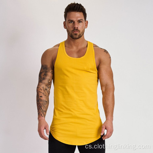 Pánské bez rukávů Quick-Dry fitness Muscle Tank Top